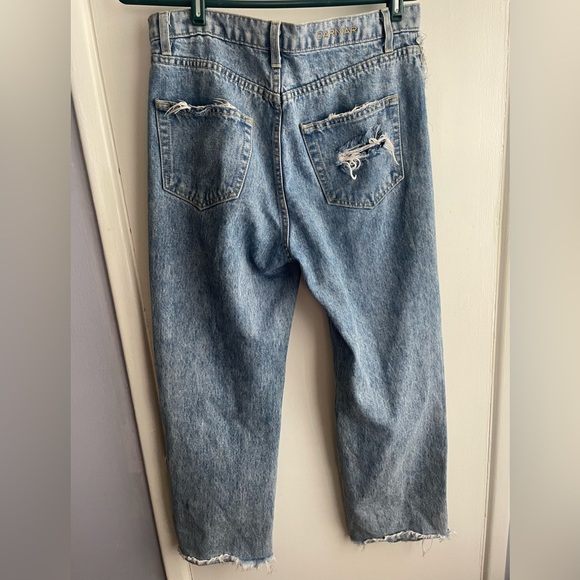 Carmar Distressed Cut Out High Waisted Jeans 28 - Picture 3 of 6